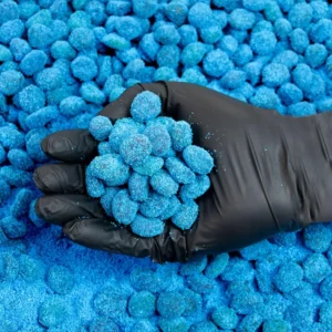 Goso Gummies SWEET Viral Blue Razz Gusher Bombs 6oz