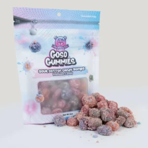Goso Gummies Sour Cotton Candy Gusher Bombs - 6oz Bag - Sweet & Sour Flavor - Viral Snack