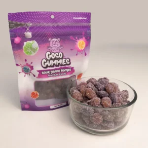 Goso Gummies Sour Grape Viral Gusher Bombs - 6oz Bag - Candy Snack Fruity