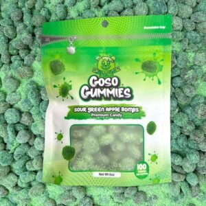 Goso Gummies Sour Green Apple Gusher Bombs – Viral Sour Candy