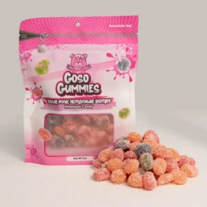 Goso Gummies Sour Pink Lemonade Viral Gusher Bombs - 6oz Bag