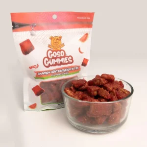Goso Gummies Viral Chamoy Watermelon Slices 8oz - Juicy Chewy Candy Fruit Snack