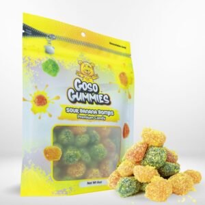 Goso Gummies Viral Sour Banana Bombs - 6oz Bag - Gushers Snack Candy