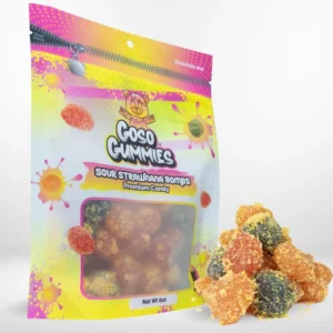 Goso Gummies Viral Sour Strawberry Banana Bombs - 6oz Bag - Gushers Snack Candy
