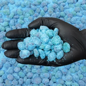 Sour Blue Razz Viral Gushers Bombs 6oz Candy - Fruit Snack